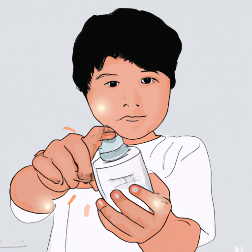9. ילד המשתמש בחומר חיטוי ידיים – תוך שימת דגש על חשיבות ההיגיינה